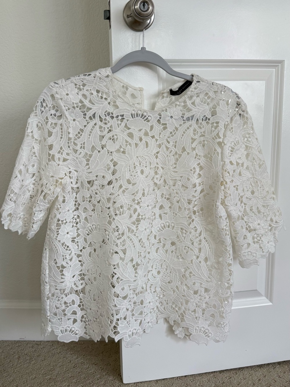 Zara Crochet/Lace Top - Small